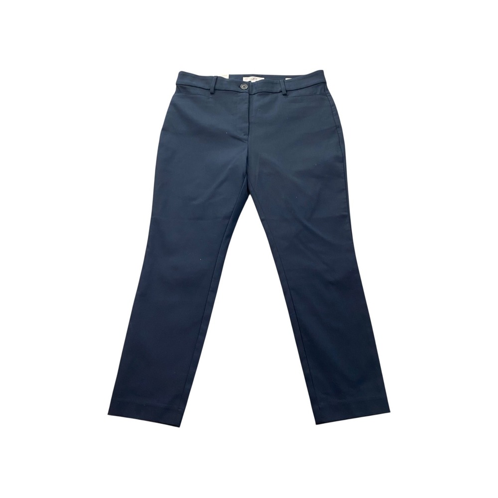 LOFT‎ The Sutton Skinny Pants Navy Blue Petite Size 12 New With Tags